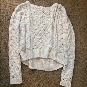 Aeropostale Cable Knit Sweater - Cream